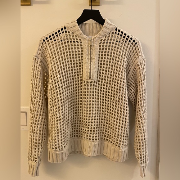 Splendid - Cella Jane Collection - Quarter Zip Sweater in pearl - Picture 3 of 4